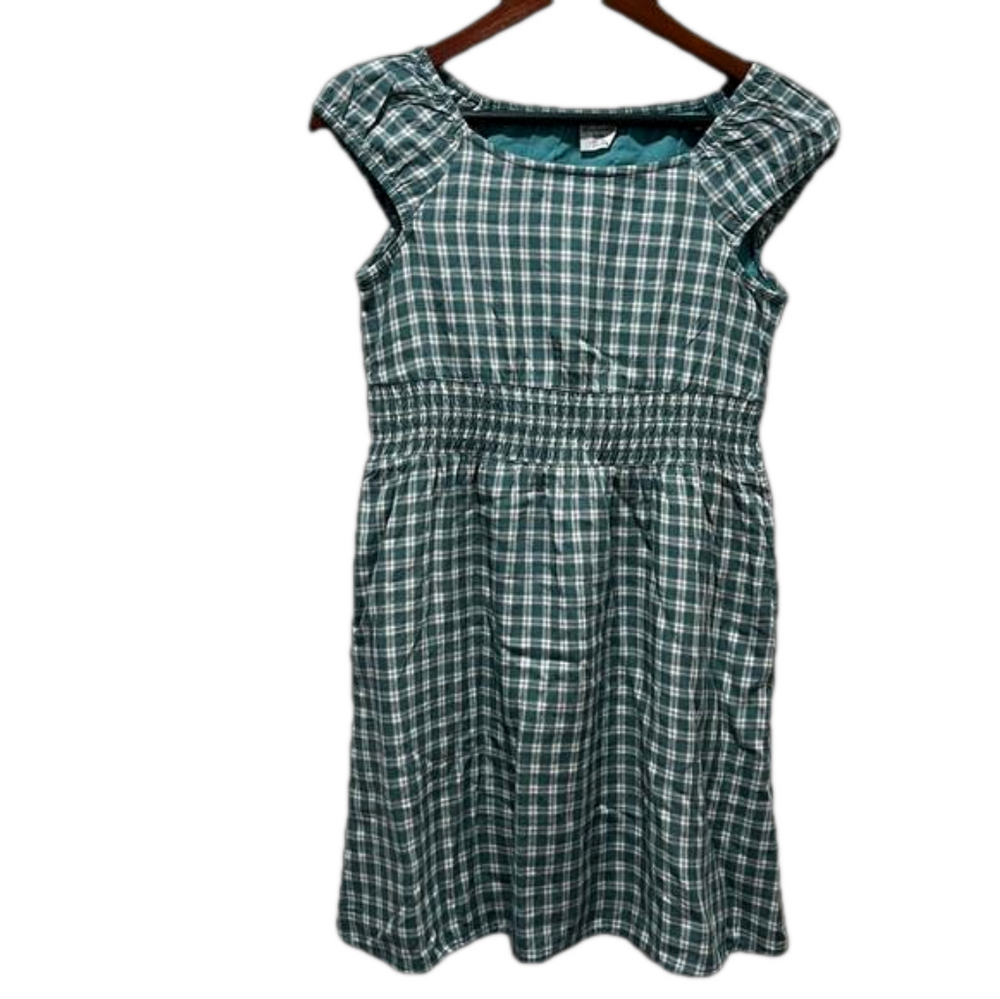 🎟️Abercrombie green girls dress size 13/14 GUC..